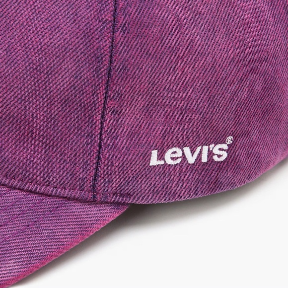 New Essential unstructured denim purple acid wash hat - Picture 3 of 3